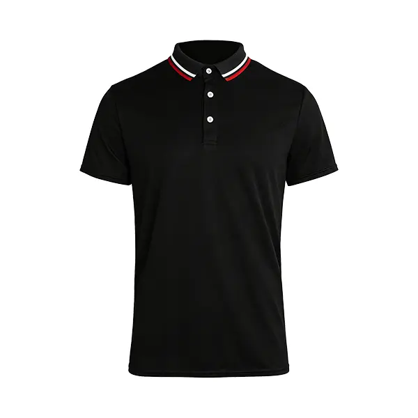 Men's Fitted Collared Compression Polo Shirt - Short-Sleeve, Breathable, Sun-Protective, Body-Shaping Sporty Chic Top for Golf, Business Casual Use; Compression Shirts, Men's Compression Shirts