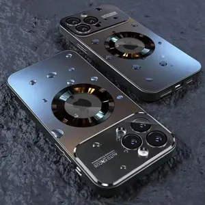 2025 New Matte Case for iPhone 17 Air 16 14 13 12 15 Pro Max Plus Magsafe Lens Camera Protection Cover with Enhanced Grip