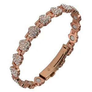 [LX STAR] Bracelets for Women, Ultra Strength Magnetic Bracelet with 3800 Gauss Magnets & Sparkling Cubic Zirconia, Adjustable Charm Bracelet , Holiday gifts, Valentine's Day gifts