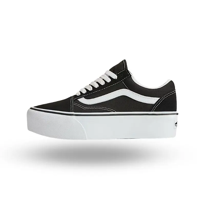 Men's Classic Low-Top Platform Sneakers, Suede & Canvas Casual Trainers with Sidestripe Design, Padded Collar, and Rubber Outsole, Lace-Up, Laces Casual Trainers, Iconic Low-Top