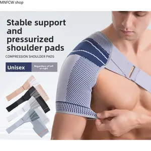 Adjustable Compression Shoulder Support Brace | Breathable Rotator Cuff Stability Sleeve withIce Pack Pocket, Sports Shoulder Stabilizer for Gym, Basketball, Fitness