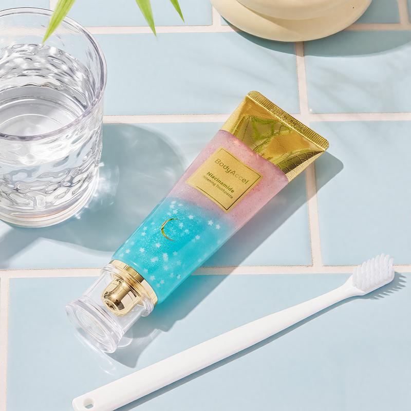【SW-Z】BodyAccel Niacinamide Whitening Toothpaste - Fast Acting Formula with Peach Extract & Mint for Sensitive Teeth