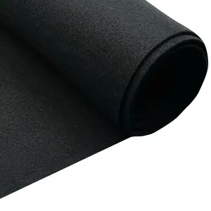Black 1.6mm Acrylic Felt Fabric by the Yard Black 1.6mm Acrylic Felt Fabric by the Yard