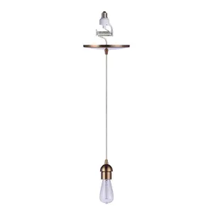 Satin Brass Instant Pendant Adapter for DIY Lighting Project