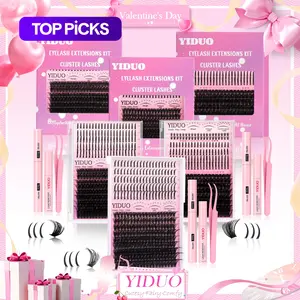 Individual False Eyelashes Kit, 60D/80D/100D Mixed Length Eyelash Extensions Kit, Self Grafting Curl Eyelashes, Eye Makeup Enhancement False Eyelashes, Cosmetic, Eyelash Set #TOP PICKS