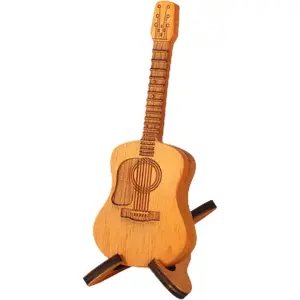 Guitar Pick Box, Wooden Acoustic Guitar Pick Case Custom Guitar Pick Holder with 3 Guitar Picks and Stand Guitar Pick Rack Guitar Pick Storage Container for Guitar Electric Bass Ukulele Lovers