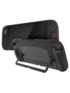 TUDIA Snap-On Case Compatible with Nintendo Switch 2 (2025) - [Kickstand Access] Dockable Slim Scratch-Resistant Console PC Cover with Enhanced Shockproof TPU Handheld Grip