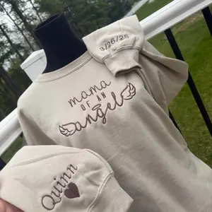 Mama of an Angel Sweatshirt Cozy and Comfortable for Everyday Wear Pullover Womenswear