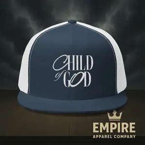 Embroidered Trucker Cap, Stylish Hat, Child of God Design, Faith-Based Apparel, Perfect Gift for Outdoor Activities, Summer Fashion