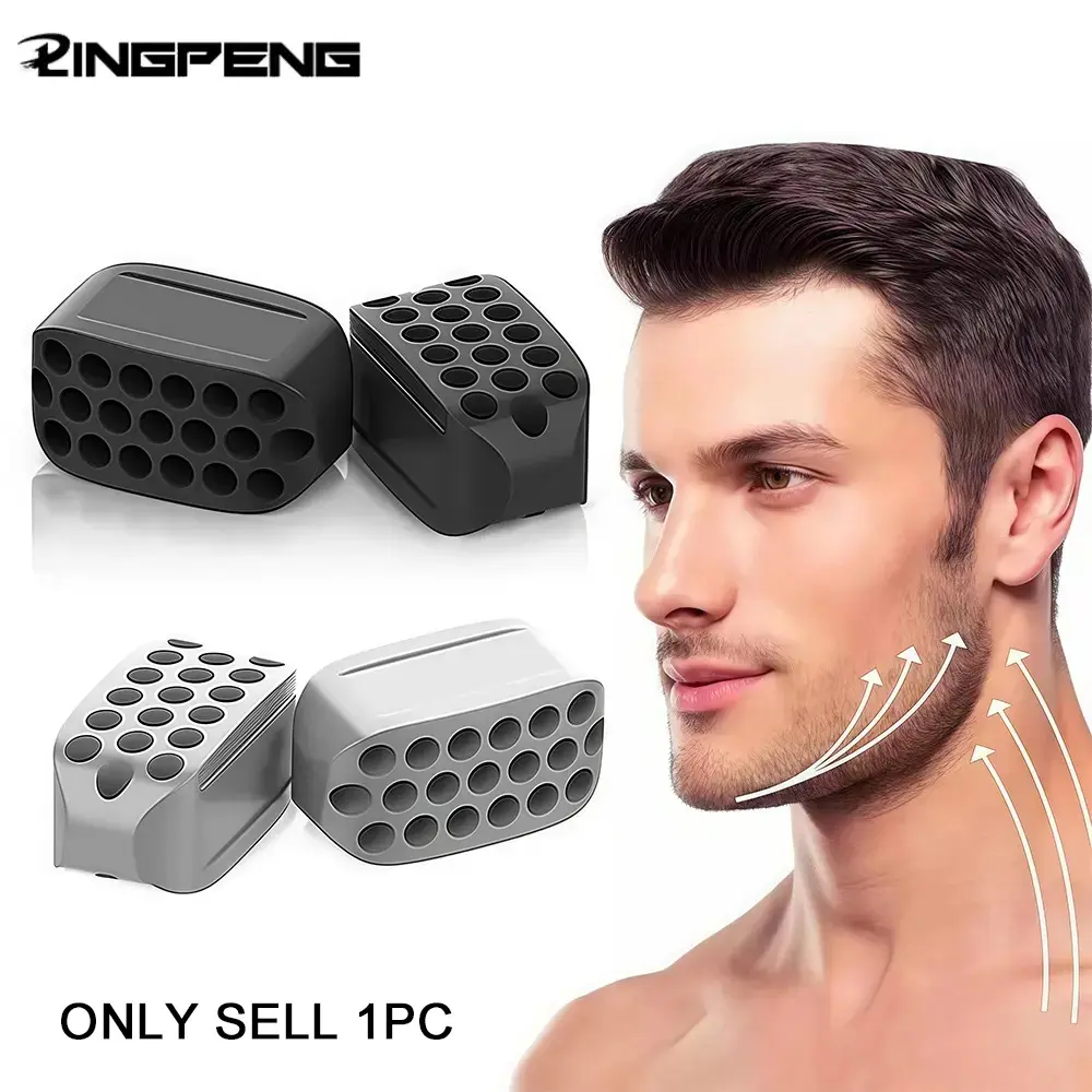 Silicone Jaw Exerciser, Jaw Enhancer, Facial & Jawline Shaper, Jawline Contour Tool, LINGPENG Neck Shaping Equipment, Facial Beauty Tool, Double Chin Exerciser, Defined Jawline Shaper, Double Chin Reducer
