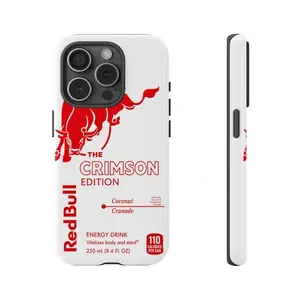 Red Bull Night Shift Edition Phone Case - Neon Aesthetic iPhone Cover - Phone Cover for iPhone 7-17 Pro Max / for Samsung S21-S25 Ultra