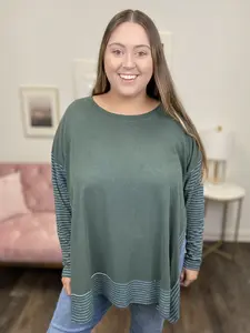 Anytime Anyplace Women's Oversized Long Sleeve Top