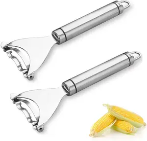 Corn Cob Stripper Peeler Remover Salad Making Cutter Easy Clean Corn Cob Stripper Stainless Steel Splitter Tool