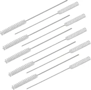 Grevosea 10 Pcs Hearing Aid Cleaning Tools, Hearing Aid Cleaning Brush Accessories and Supplies Tube Cleaning Brush for Earbuds Headphones Small Holes Cleaner