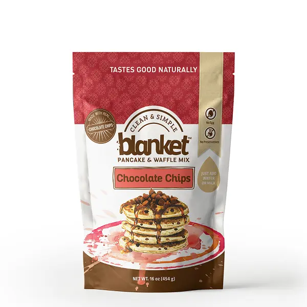 Chocolate Chip Pancake & Waffle Mix – Just Add Water, No Preservatives – Clean Breakfast Staple with Homestyle Taste – Non-GMO, Comfort Food Classic – 16 oz (1 Pack)