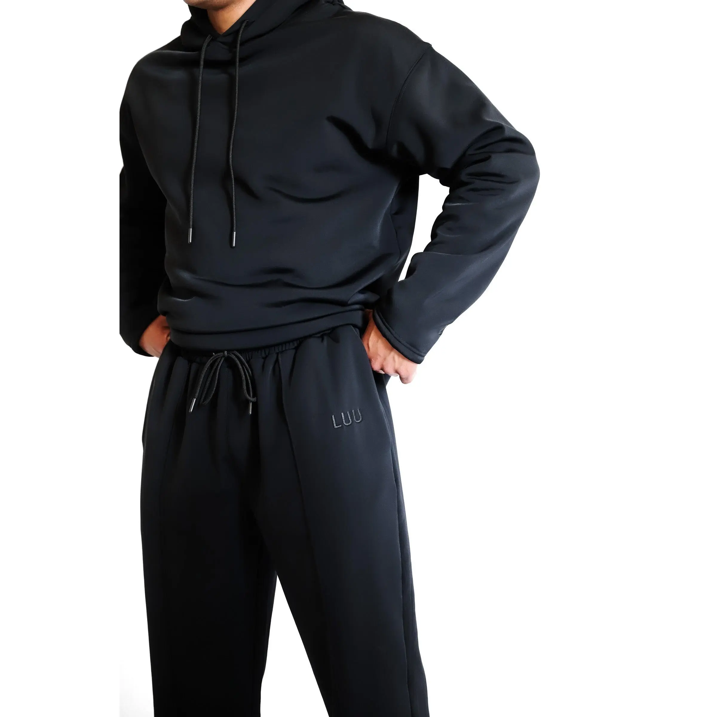 LUU Lounge Women's Uncuffed Pet Hair-Resistant Sweatpants, Comfortable Casual Pants for Daily Wear, Uncuffed Sweatpants Pants