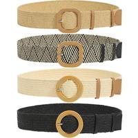 4pcs, A-black+beige+stripe+khaki