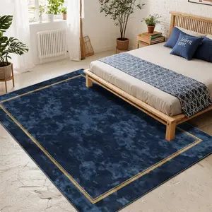 Luxury Vintage Patterned Velvet Carpet, Soft Comfortable Modern Home Decor Rug, Living Room Sofa Mat, Bedroom Bedside Rug, Multi-Scene Use,merry Christmas、let it snow