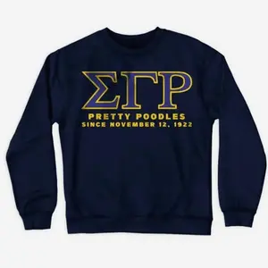 Pretty Poodles Sgrho 1922 Sweatshirt - Sigma Gamma Rho Rhovember Apparel, Hbcu, D9 Gift, Shirt Greek Sororities Sigma Gamma Rho Shirt