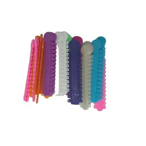 Orthodentalusa Corp. Orthodontic Ligature Ties 1040 pcs 40 Keys 26 Donuts Assorted Latex Free Medical Grade Polyurethane High Elasticity Made in USA Hypoallergenic Safe