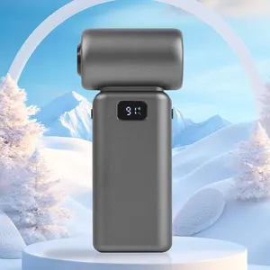 Multifunctional Handheld Portable Cordless Air Blower, USB Rechargeable Blower with 3 Counts Nozzles, Long Endurance Outdoor Blower for Home Office