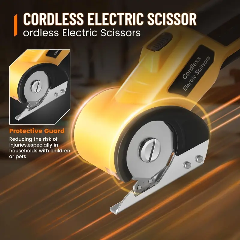 Electric Cardboard Cutter, New Handheld Electric Scissors, Small Rug Lithium Battery Shears, Brushless Motor, Tungsten Steel Blade