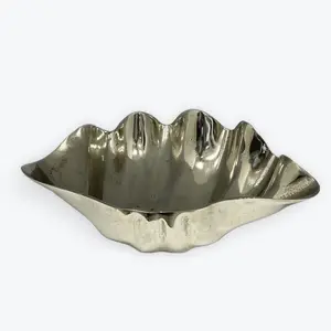 Decorative Oyster Shell Bowl Silver/27741