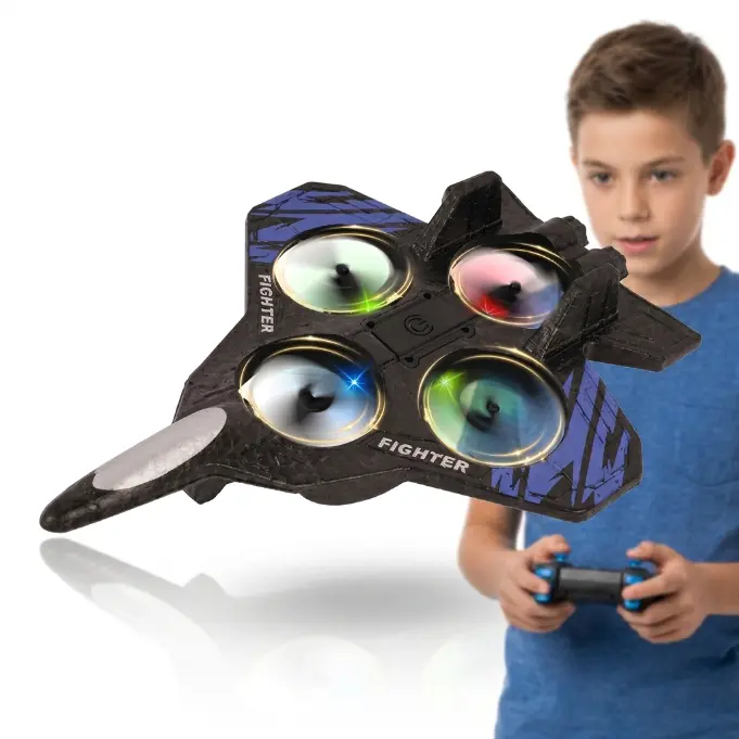 4DRC RC Planes Remote Control Airplanes for Kids, Foam Remote Control Planes for Kids Adults Beginners, Remote Control Helicopter Fighter Jet Drones for Kids Adults, 360° Flip Easy to Fly