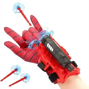 Spider Web Launcher Set with Gloves, Cool Spider Silk Launch Toy, Prank Party Grabbing Toy, Catch Small Objects, Fun Role Play Toy for Kids over 3 Years