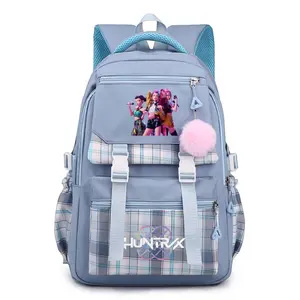 KPOP Cartoon Hunter Backpack for Women, Large Capacity Travel Backpack Commuter Bag