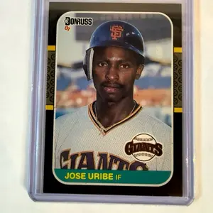 1987 Donruss Jose Uribe #436 (Birth Year Error) Baseball Card