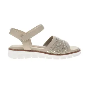 Easy Spirit Womens Jaela Rhinestone Ankle Strap Casual Sandals Casual Mid Heel 2-3" - Beige