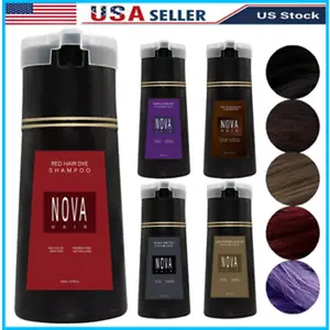 [USA Seller] Nova Hair Dye Shampoo, Nova Hair Instant Dye Shampoo,Hair Color Shampoo for Hai. Haircare Moisture Moisturizer Cleanser Conditioner Traditional Hydrating Hydrate Moisturizing Cleansing