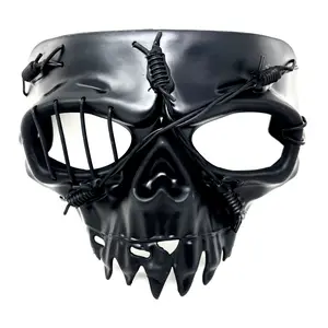 Steampunk Skull Masquerade Party Mask, Scary Horror Skeleton Devil Masks for Halloween Costume Cosplay