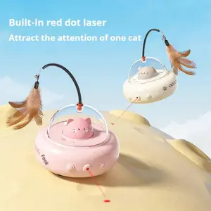 [Petgenio]Keep your cat active & happy!Smart electric toy car with automatic laser pointer for hands-free fun & exercise.Rechargeable, durable & super engaging!#CatToy#TikTokShop.