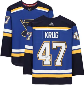 Torey Krug St. Louis Blues Autographed Blue Adidas Authentic Jersey - Fanatics Authentic Certified
