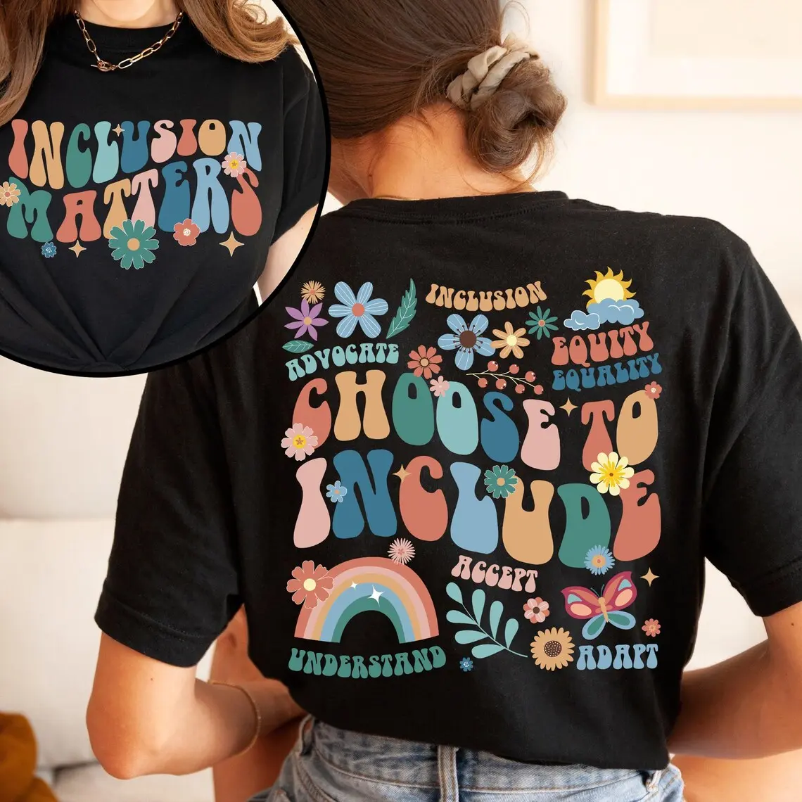 Autism Teacher Shirt, Choose To Include Inclusion Matters Autism Awareness Teacher T-Shirt