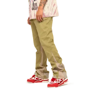 Spiral Flare Chinos Olive Tan