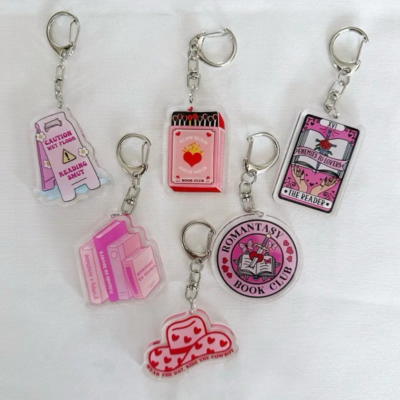 Smut Dark Romance Romantasy Keychains | Bookish Merch with Keyring - Adorable Keychain Designs for Book Lovers, Keyring Attachment, Limited Stock Available