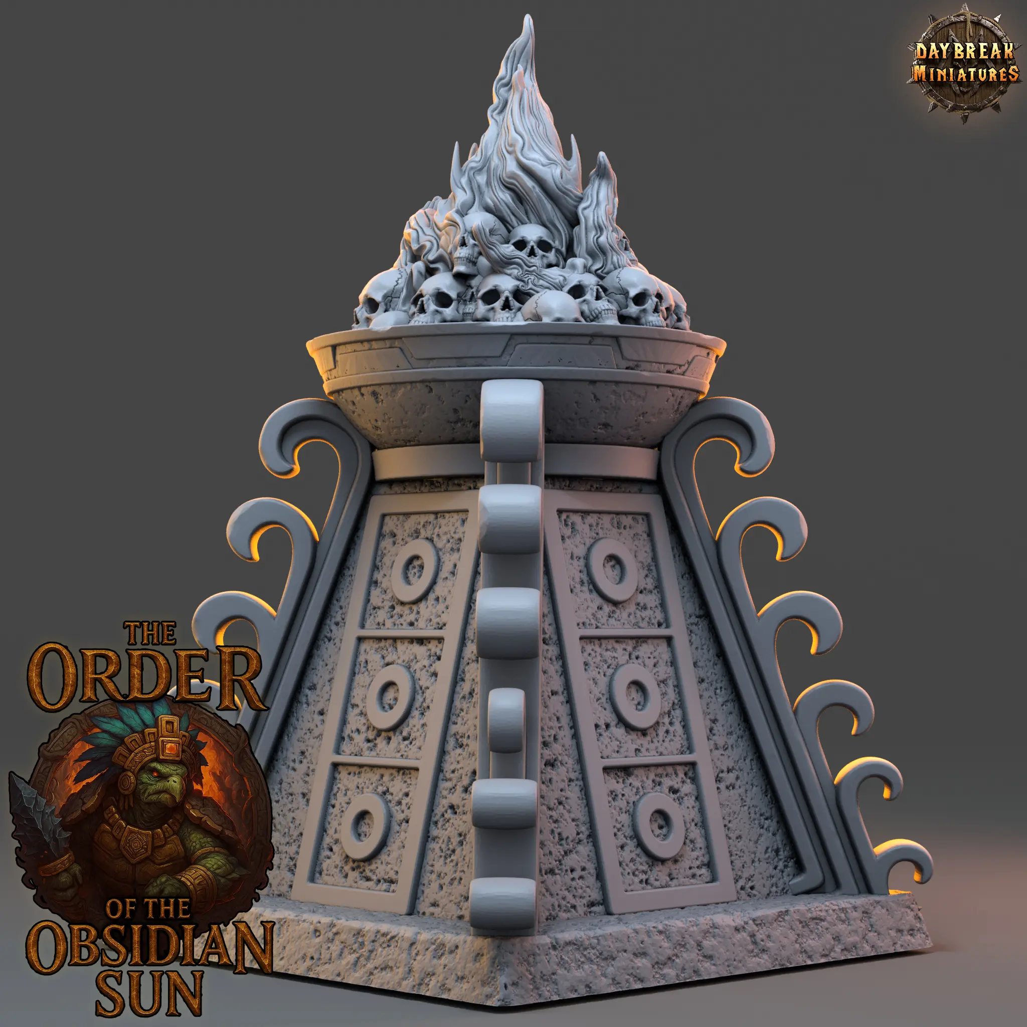 Sacrificial Pyre Altar Terrain – 12K Resin Miniatures (Daybreak Miniatures)