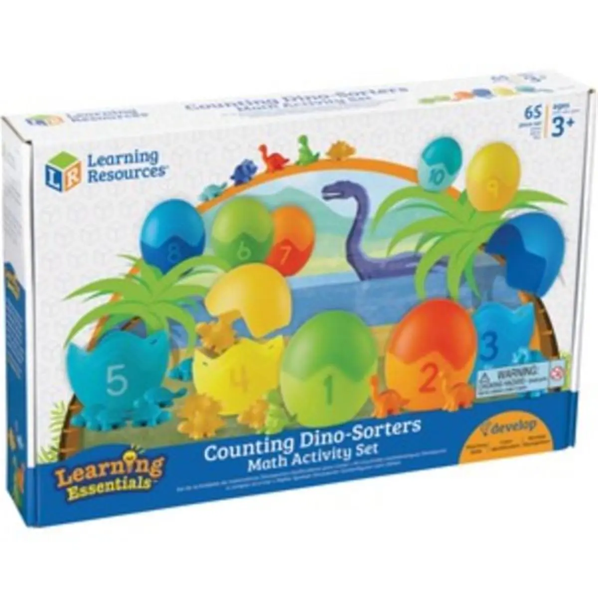 Learning Resources  Counting Dino-Sorters Math Activity Set, 55 Piece