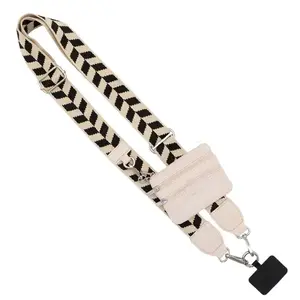Original Clip & Go Strap w/ Zippered Pouch (3 Zippers), Multifunctional Design, Hanging Phone Card, Crossbody Carrier, Adjustable Shoulder Strap, Detachable Wristlet