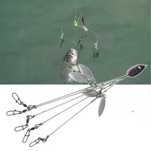 1/5 Pack Alabama Rig 5 Arms 4 Blades Umbrella Rig Fishing 8.46inch Fish Lures Bait