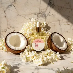 Cocoa Moringa Scented Dry Body Oil - Moisturizing Formula for Skin without Grease