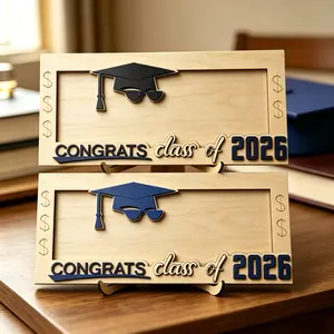 2pcs Sunglasses Graduation 2026 Money Holder, Funny Wooden Cash Gift Envelope Box for Class of 2026, Creative Graduation Keepsake Gift for High School College Graduates Students