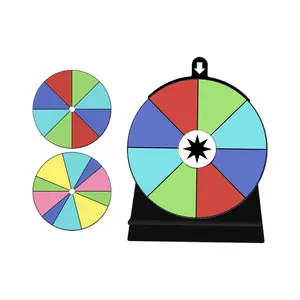Erasable Spinner Wheel Includes Removable Adhesive Backing Game