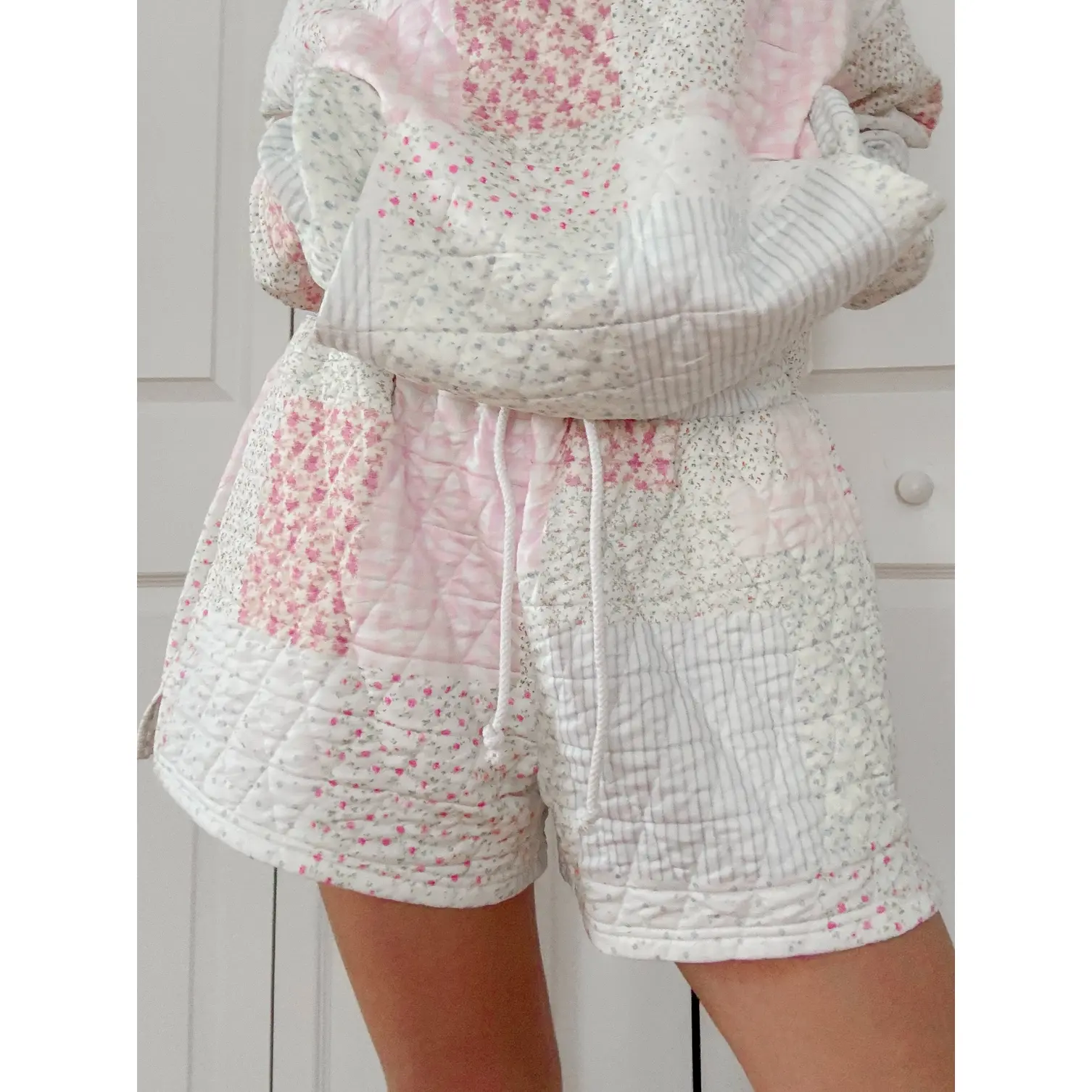 Pastel Quilted Shorts