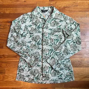 Vintage 1970s J.C.Penney Patterned Button Up