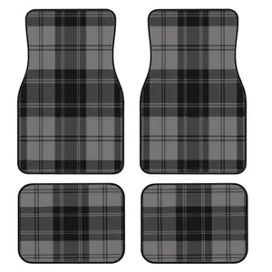 4-Piece Scottish Plaid Car Floor Mats Set, Universal Fit for All Vehicles, Easy Clean, Comfortable & Protective