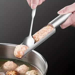 1set Meatball maker Fish ball and shrimp slide mold Meat filling ingredient scooper Making meatball molds Kitchen utensils